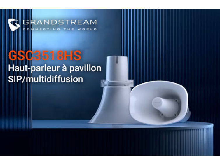 Grandstream GSC3518HS : le haut-parleur SIP robuste pour des annonces claires à grande échelle.