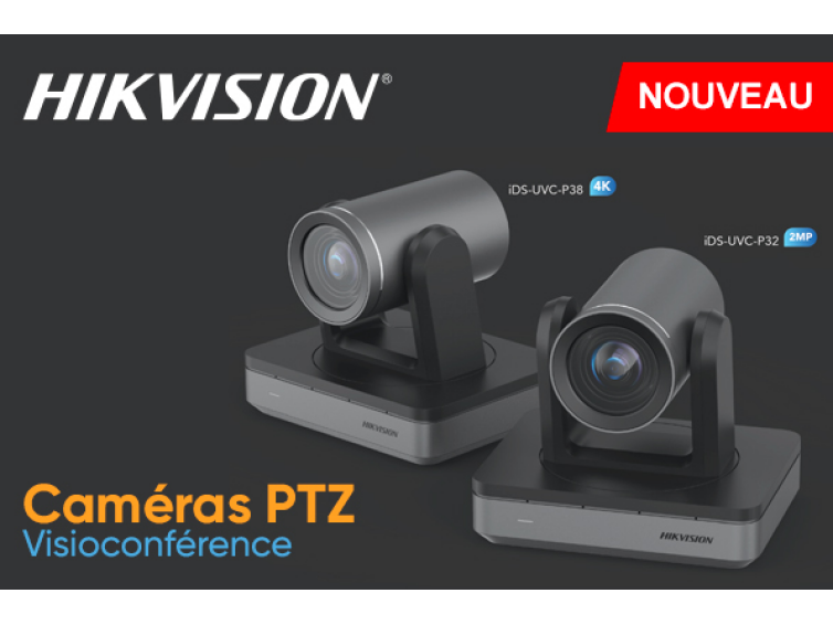 Nouvelles caméras de visioconférence PTZ Hikvision Série iDS-UVC-P3
